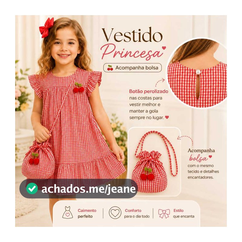 Vestido Infantil Menina Com Bolsinha Festa Aniversario Rodado Princesa Luxo Fofinho Passeio Casual Modinha Roupa Manga