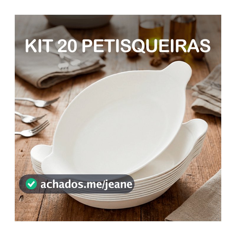 20 Petisqueira Barquinha Canoa Petiscos Churrasco Festa Frios Para Servir Amendoim Caldo Branca - Kaziva
