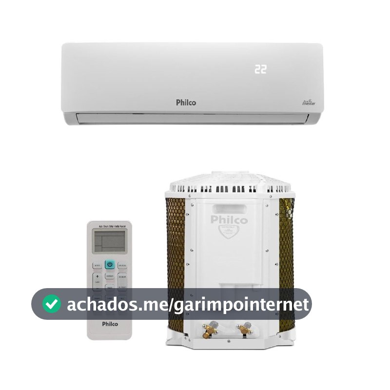 Ar Condicionado Split Philco Hi Wall Inverter 12.000 BTU/h Frio Monofásico Branco PAC12FC 220V