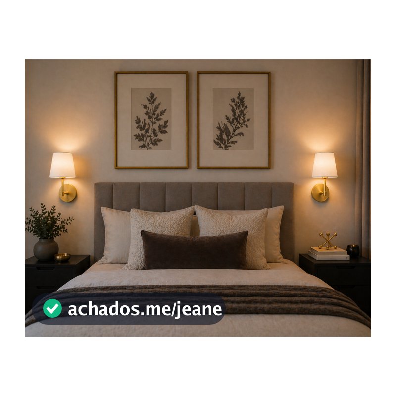 Luminária De Parede Arandela Lumi Minimalista Moderno Ideal  quarto cabeceira elegante sala corredor