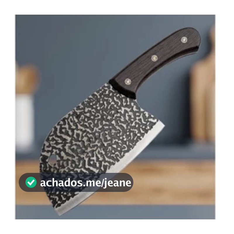 Faca Cozinha Cutelo Chef Afiada, Cortar Carne Açougueiro Praticidade Na Cozinha envio imediato