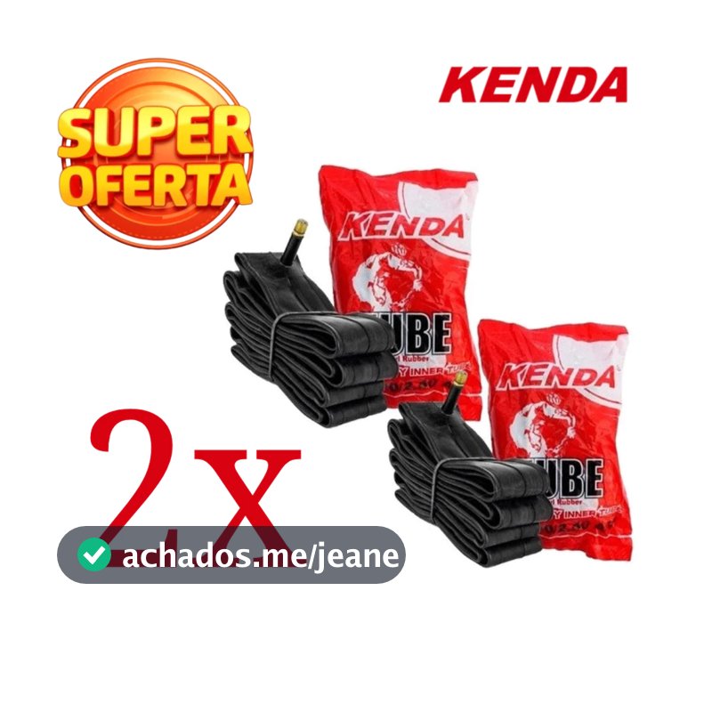 Kit 2 Camara De Ar Aro 26 Kenda Bike Bico Grosso Balão Mtb Tipo da válvula Schrader