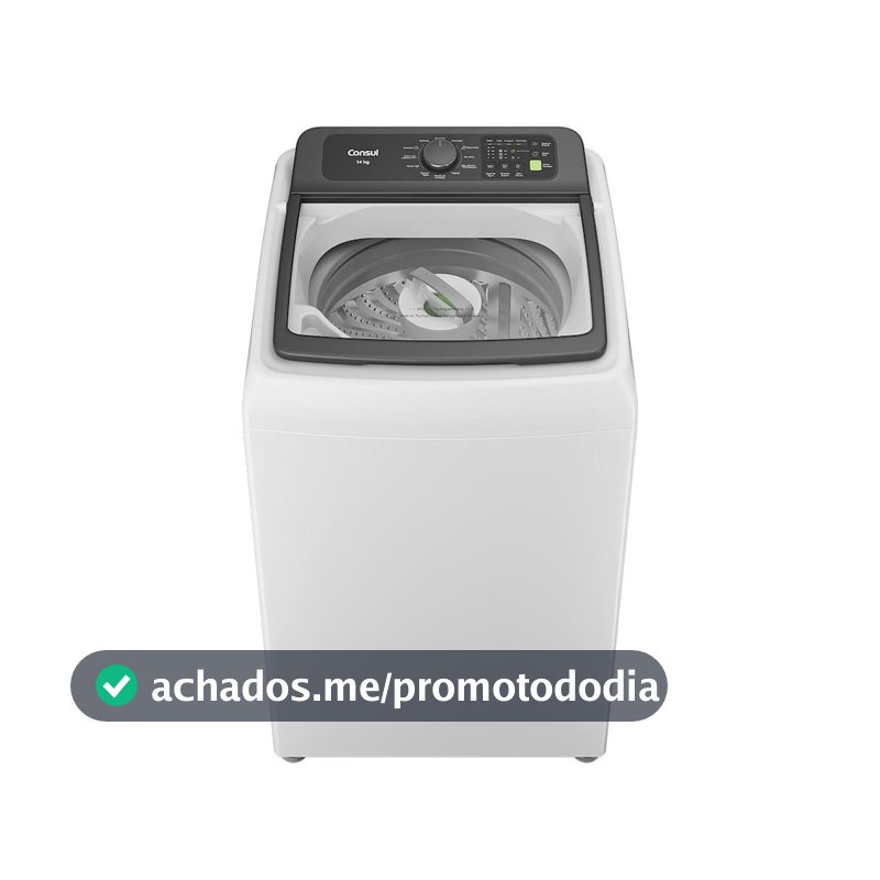 Máquina de Lavar CWN14AB 14kg Modo Eco Reuso de Água Filtro Anti-Fiapo Consul