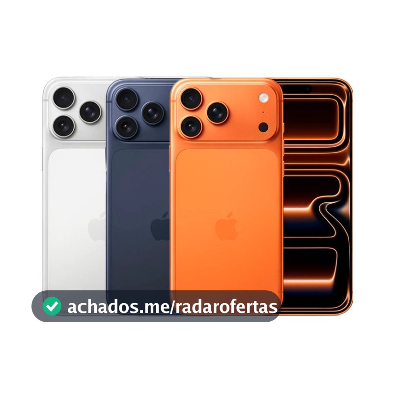 Celular Apple iPhone 17 Pro Max 256GB Câmera Tripla Fusion de 48MP Tela 6.9" Super Retina XDR 5G NFC