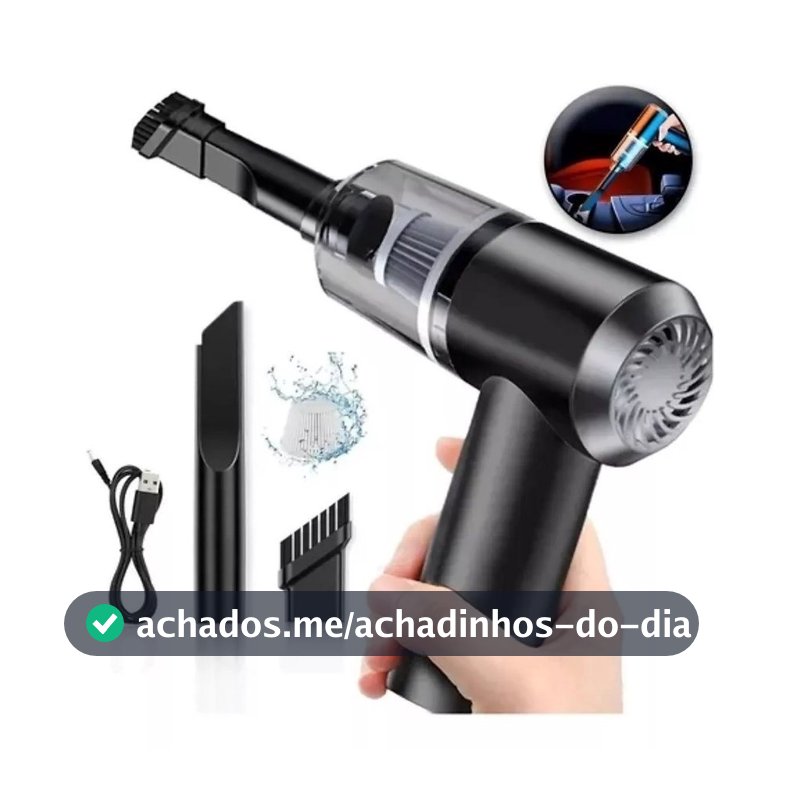 Mini Aspirador De Pó 3 em 1 a Vacuo Usb Portátil Recarregavel -SE8010