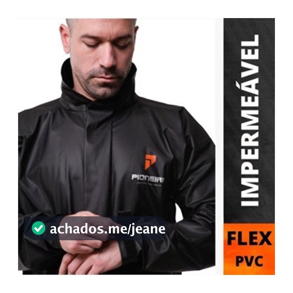 Capa de Chuva Conjunto Completo Pvc Motoqueiro Ciclista Gola Pioneira