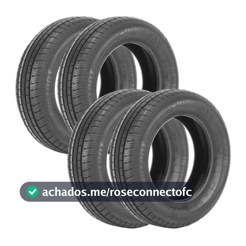Jogo 4 Pneus 175/60 R13 Ovation VI-786 77H Novos Aro 13