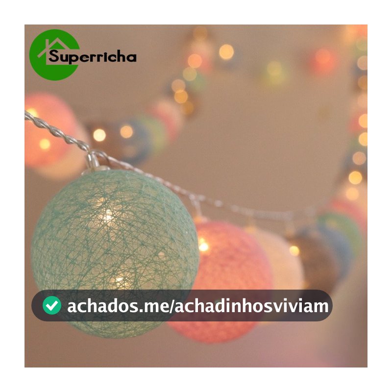 20 Luzes Led De Algodão Bola Guirlanda Guirlanda Natal Fada De Fadas Cordas Para Casamento Festa De Natal Decoração De Casa Ao Ar Livre