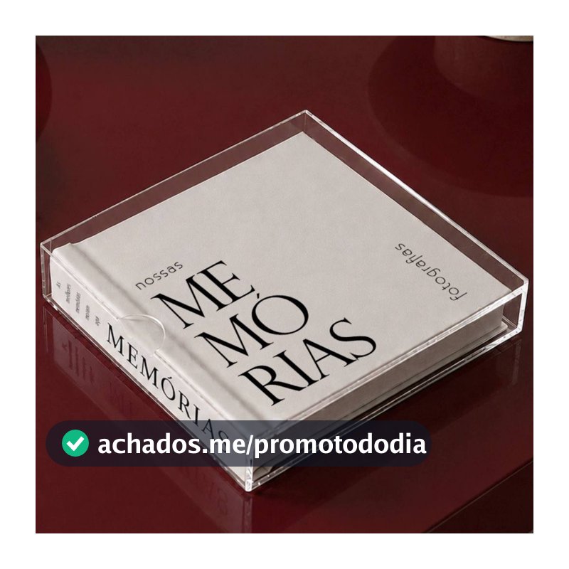 Álbum para Colar Fotos Premium 20x20 | Álbum de Memórias para Aniversário, Bebê, Viagem | Presente Criativo para Casal