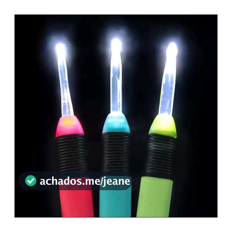 Agulha De Crochê Com Led 2,5mm a 6,5mm