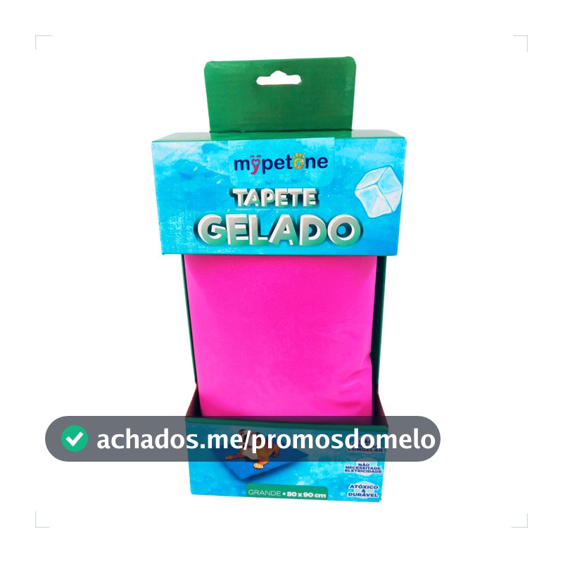 Tapete Gelado Grande 90x50 para Cães Mypetone - Rosa