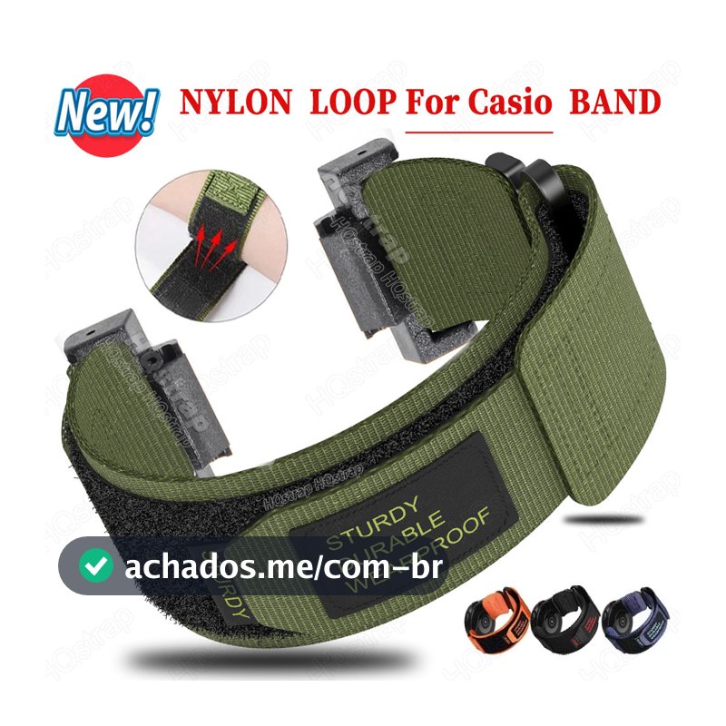 Esportes Náilon Loop Bandas Para Casio Pulseiras De Relógio G-SHOCK Pulseira 22mm Acessórios Pulso Masculino Feminino Respirável