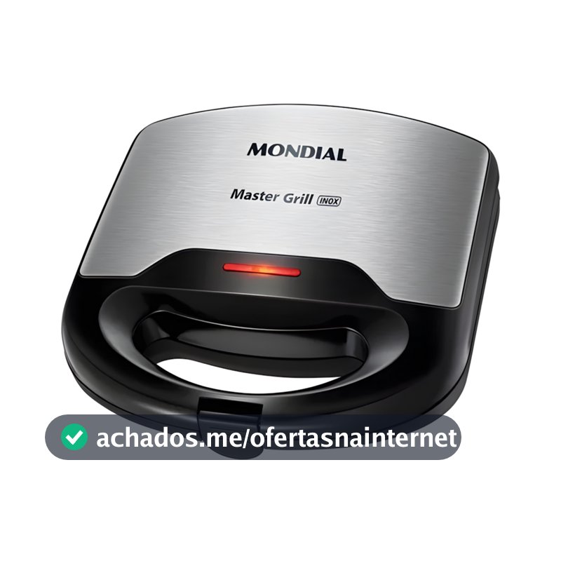 Sanduicheira Mondial S-20 Master Grill 750W Antiaderente