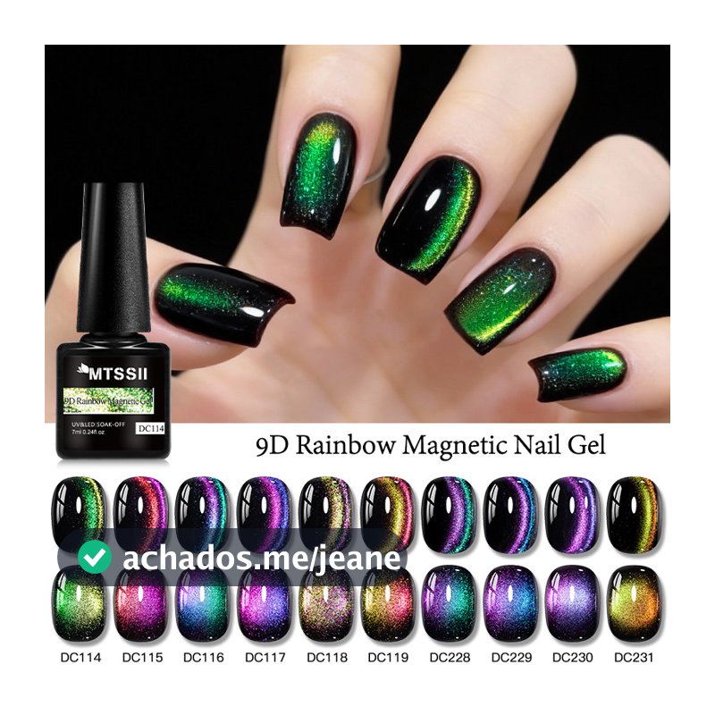 MTSSII 7ml Gato Gel Magnético Esmalte 9D Semi Permanente Nail Art Soak Off Verniz UV