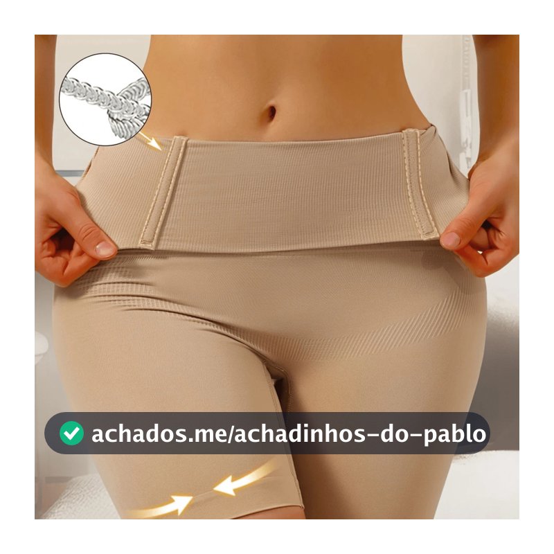 Cinta Modeladora Short Reduz 2 Medidas | Empina Bumbum | Alta Compressão | Não Enrola | Envio Rápido