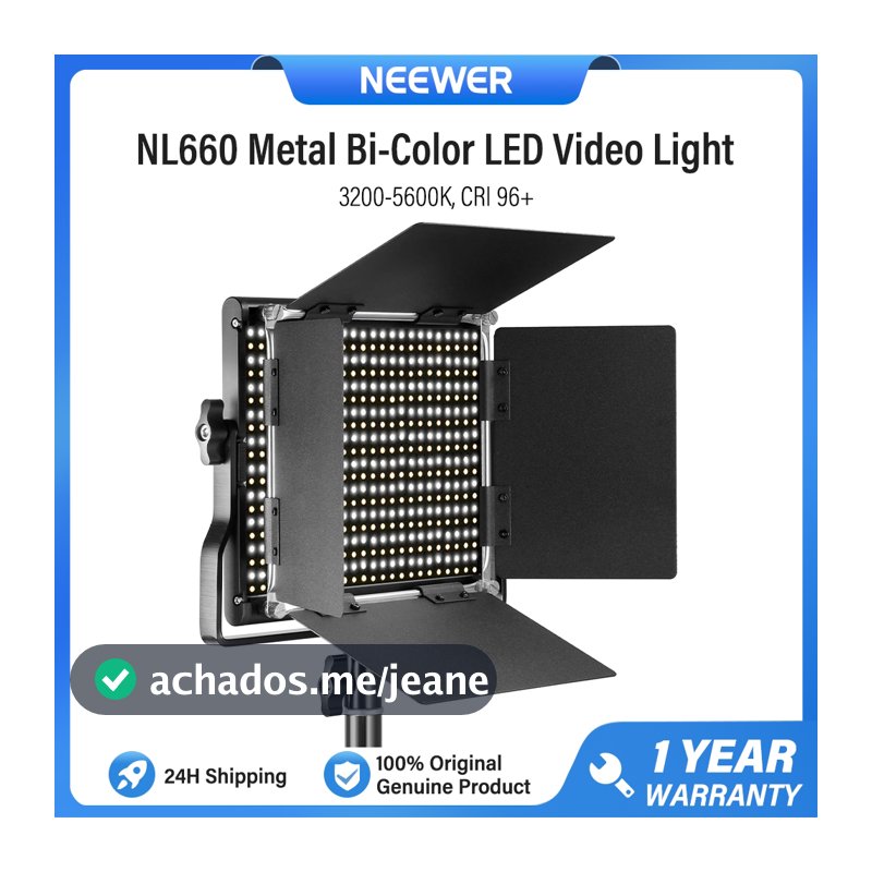 NEEWER NL660 3200-5600K Luzes De Vídeo LED Bicolores Com 660 Contas Reguláveis , CRI96 +