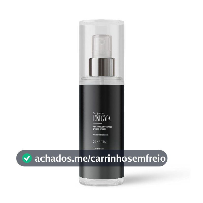 BODY SPLASH MASCULINO ENIGMA 200ML - PRIMACIAL PERFUME AMADEIRADO FRESCO
