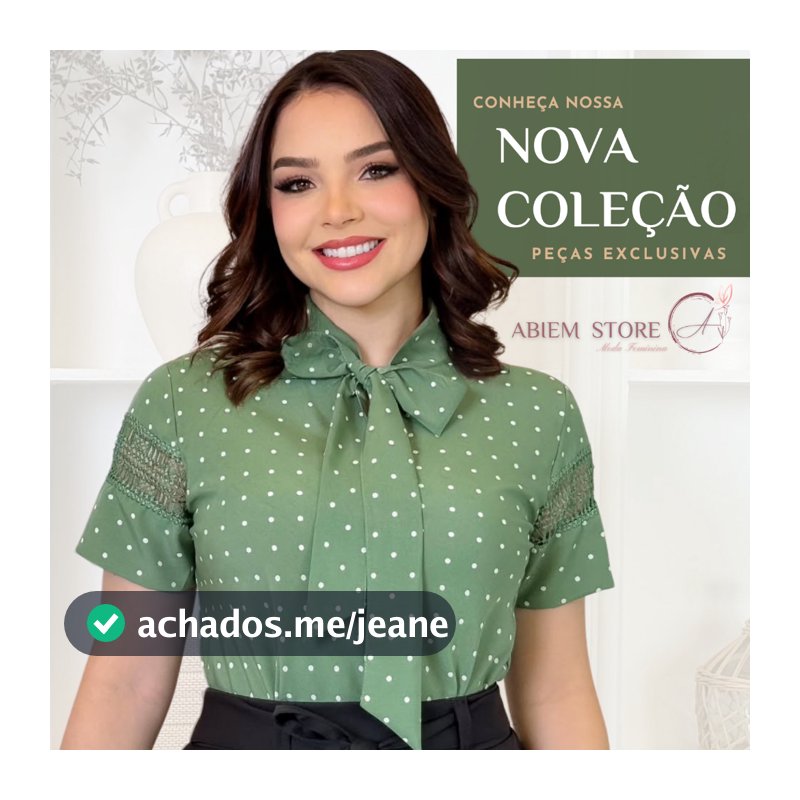 Blusa Feminina na Moda Casual Elegante de Póa Bolinha Executiva Social Chique