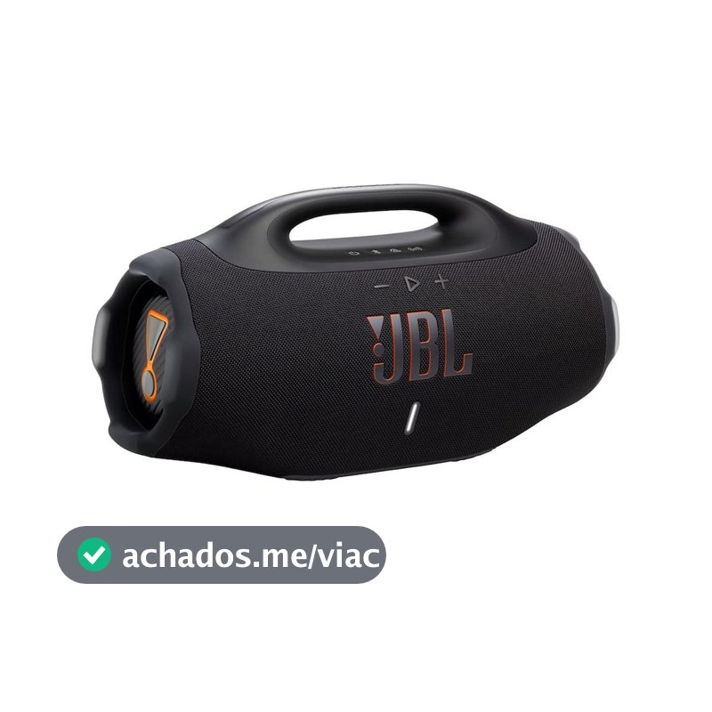 Caixa de Som JBL Boombox 4 210W Bluetooth IP68 Bateria 34h Preto