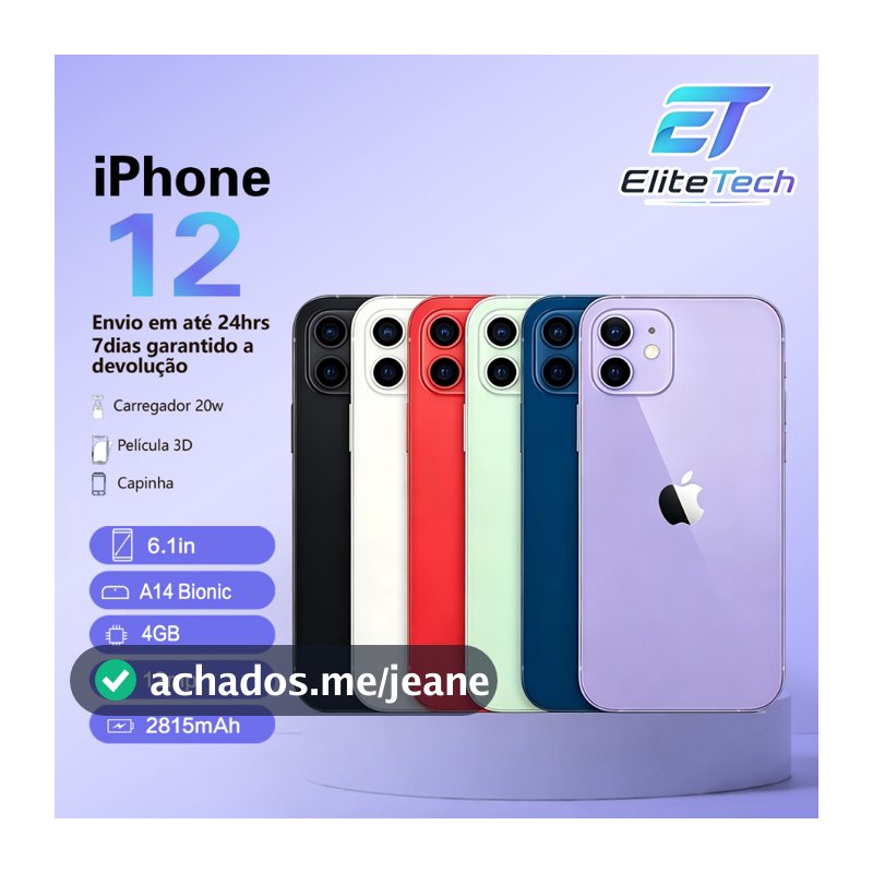 IPhone 12 64GB e 128GB 256GB Original Com  Envio  Imediato Promoção