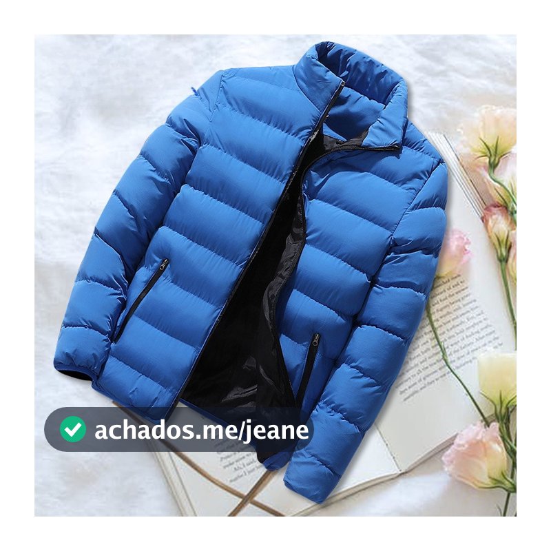 Jaqueta Esportiva Masculina De Algodão Grosso , Quente E Casual De Inverno Para Homens