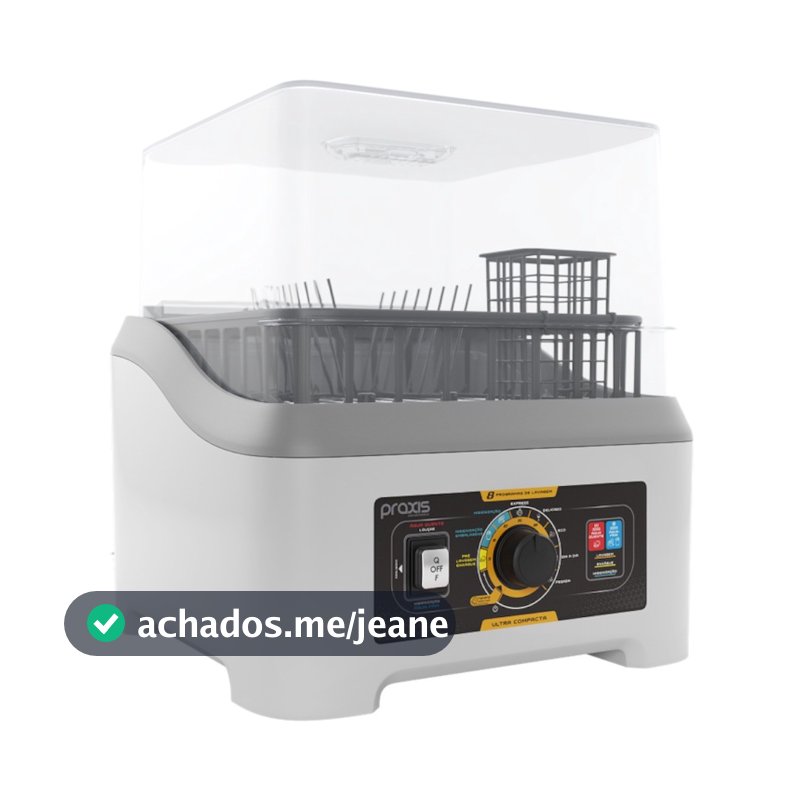 Lava-louças portátil semiautomática 8 programas 3L cinza LLP04-2.0 - Praxis