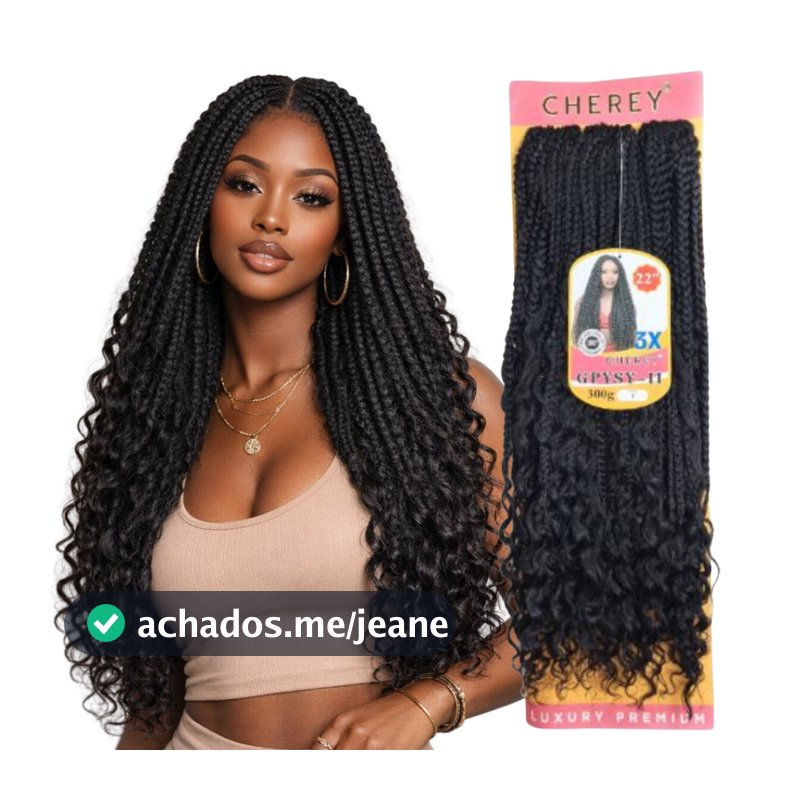 Cabelo Gypsy Crochet Braids Tranças 300 Gramas