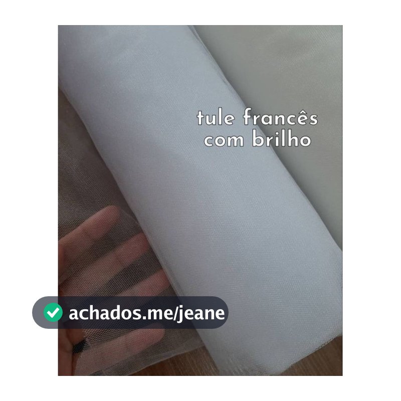 TECIDO TULE SHINE BRANCO (TULE DE NOIVA, VÉU DE NOIVA) TULE FRANCÊS 1m x 3,20m Todas a cores e menor preço