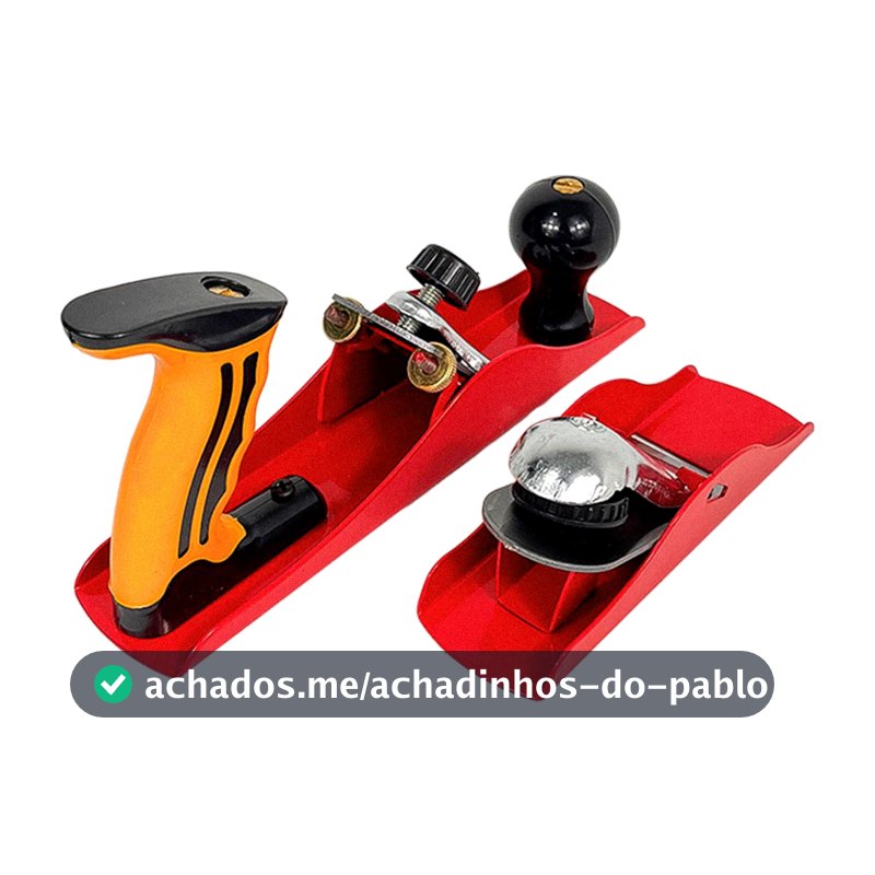 Jogo De Plaina Manual 2 Peças Para Madeira Profissional 6,5 E 9,5
