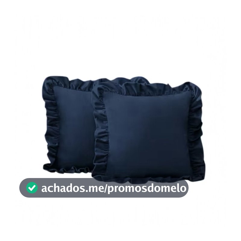 Kit 2 Capa de Almofadas Tamires • Aconchego e Elegância • Babado Completo