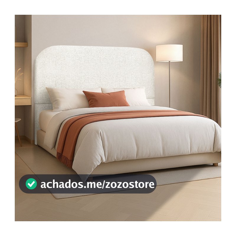 Cabeceira Organica 195 cm Para Cama Box King Boucle Premium - Clique Chique