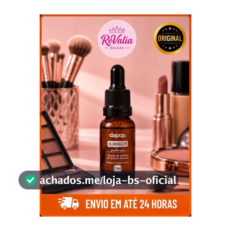 Blindagem Dapop Poderosa – Primer Facial, Fixa Maquiagem, Hidrata e Não Oleosa