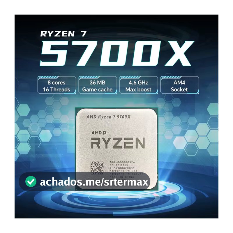 Processador  AMD Ryzen™ 7 5700X 8/16 4.6Ghz (OEM)