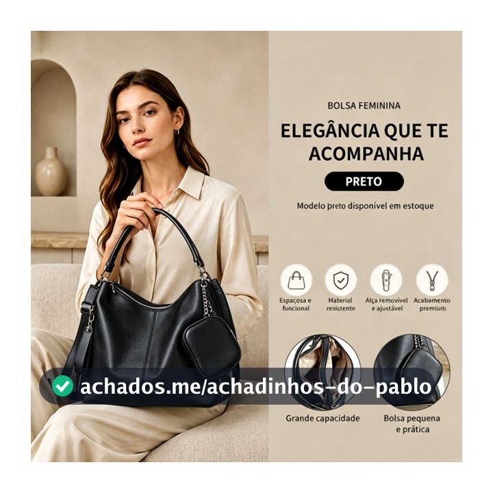 TOMI MITO Bolsa Mochila Grande De Ombro e Transversal Feminina De Couro PU B303