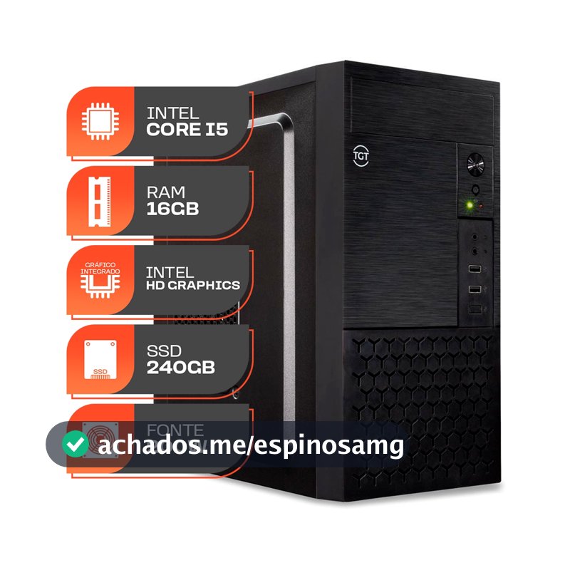 Computador Home Essential S, Intel Core I5, 16GB DE RAM, SSD 240GB