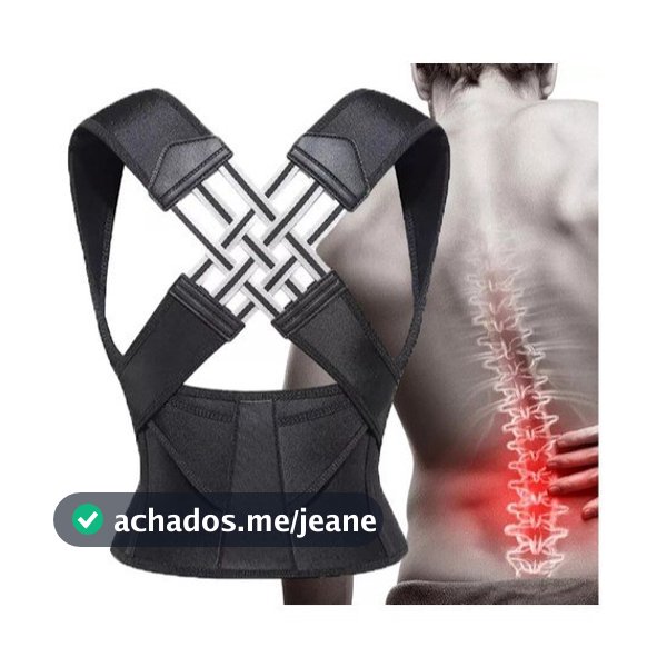 Cinta Corretor Postura Colete Cervical Cinta Alinha Coluna Unissex JJ