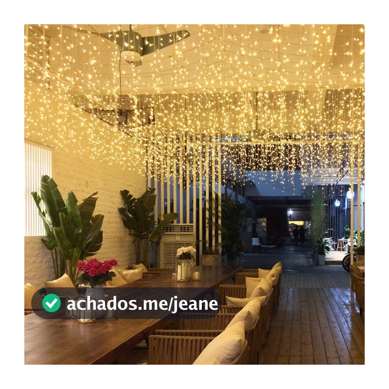 15 metros Cascata Luz Fixa 600 LEDs Branco Quente / Amarelada Ou Branca Fria Decorativa Natal Festa Evento