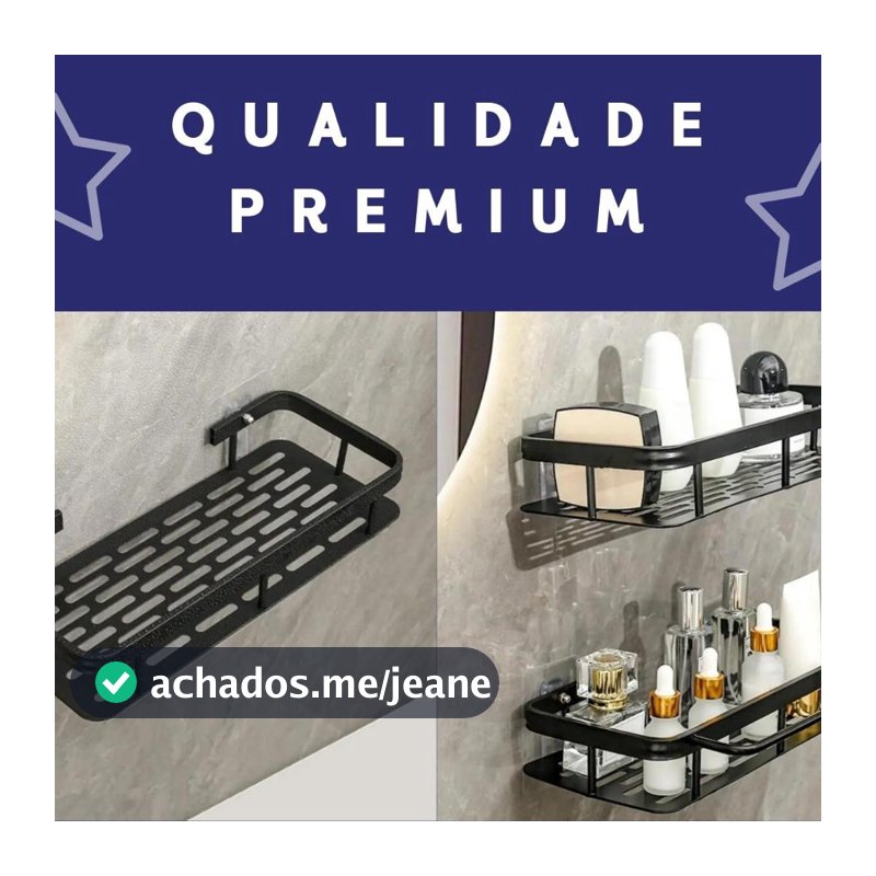 Suporte De Shampoo Banheiro Organizador Porta Shampoo E Sabonete - Prateleiras De Banheiro