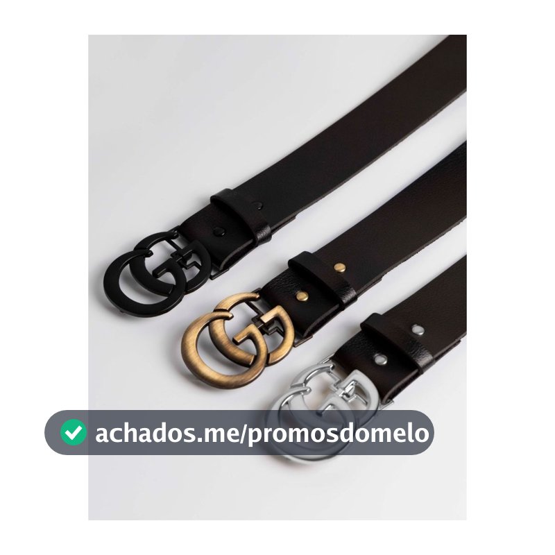 Kit 3 Cinto Feminino Casual Couro Ecologico Blogueira Luxo