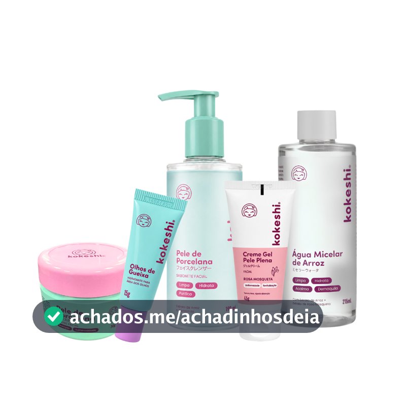 Kit Cuidados Essenciais Kokeshi Limpeza e Hidratação