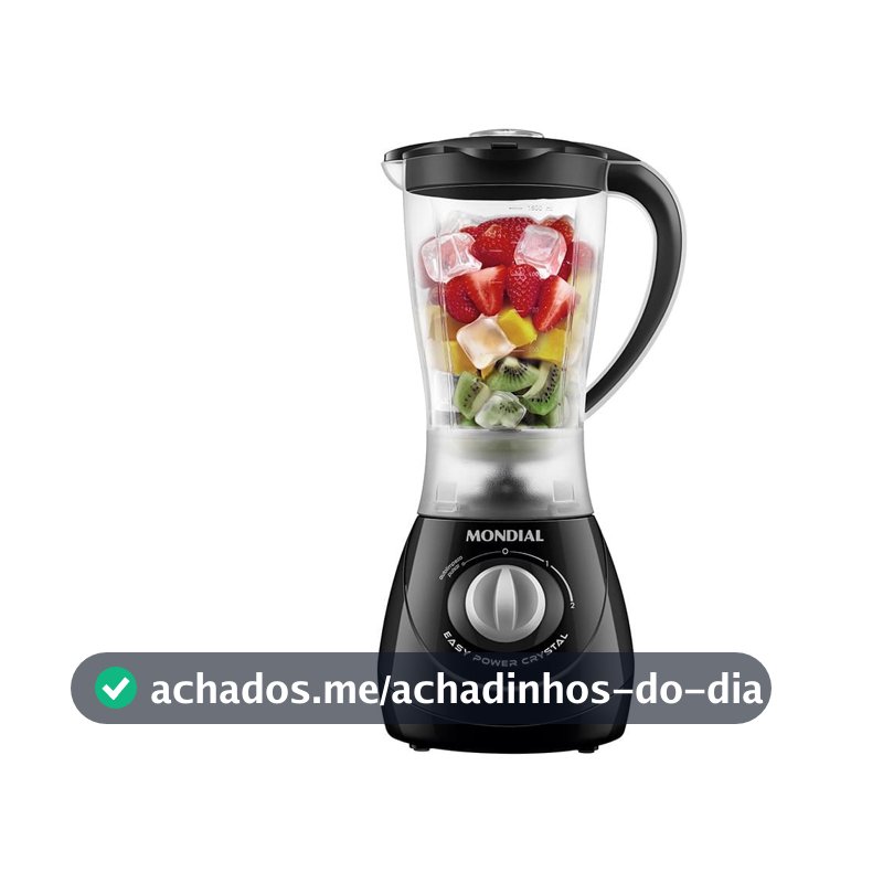 Liquidificador Mondial Easy Power L-550-B com 2 velocidades + Função Pulsar 550W