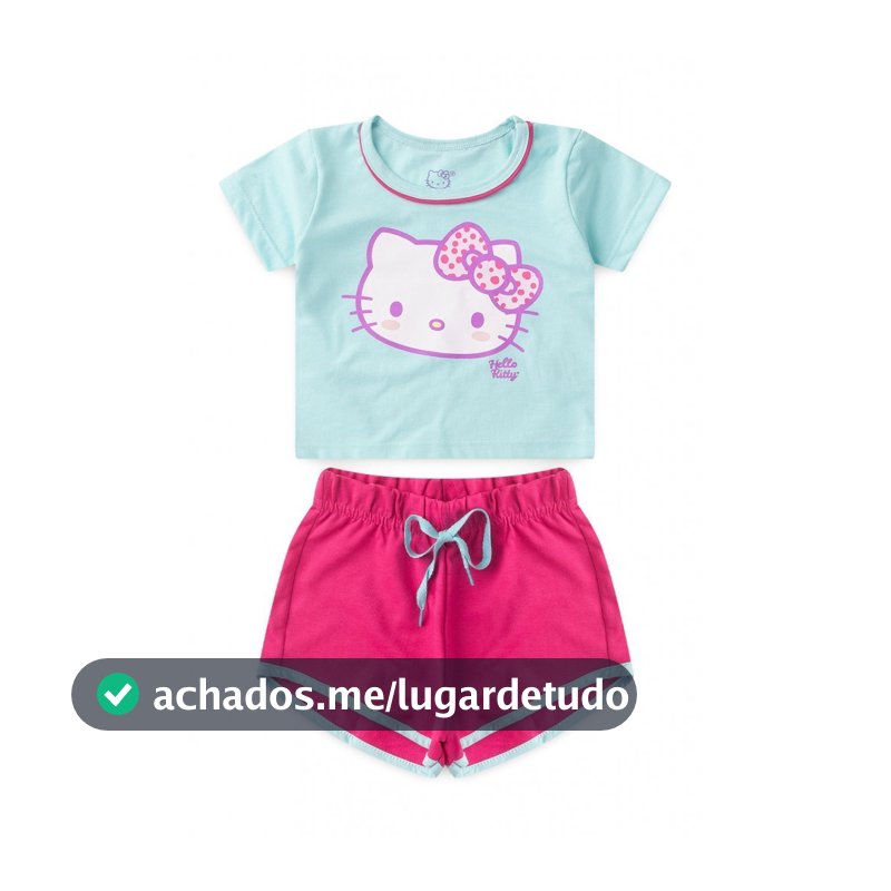 Conjunto Feminino Infantil Lacinho - Hello Kitty