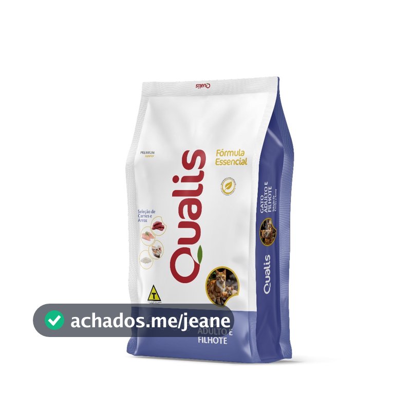 Ração Qualis Fórmula Essencial Gato Adulto e Filhote 10,1 kg