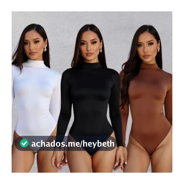 Kit´s  Body Feminino Manga Longa Inverno Forrado Suplex Casual