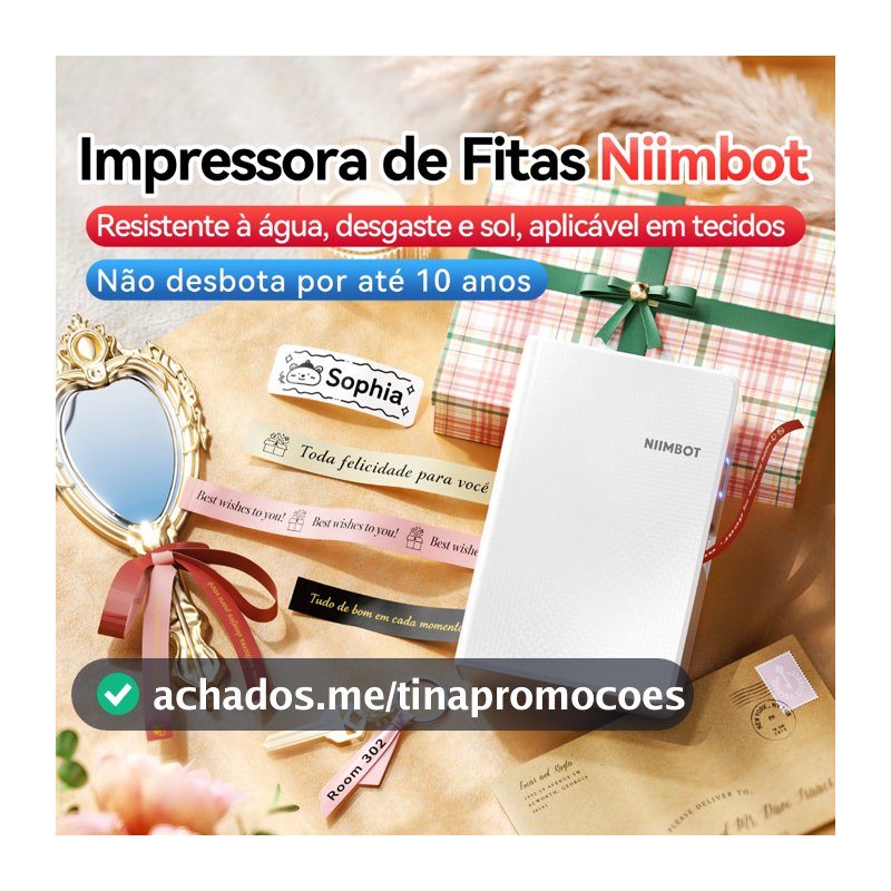 NIIMBOT N1 Impressora de Etiquetas, Ideal para Organização e Personalização de Presentes