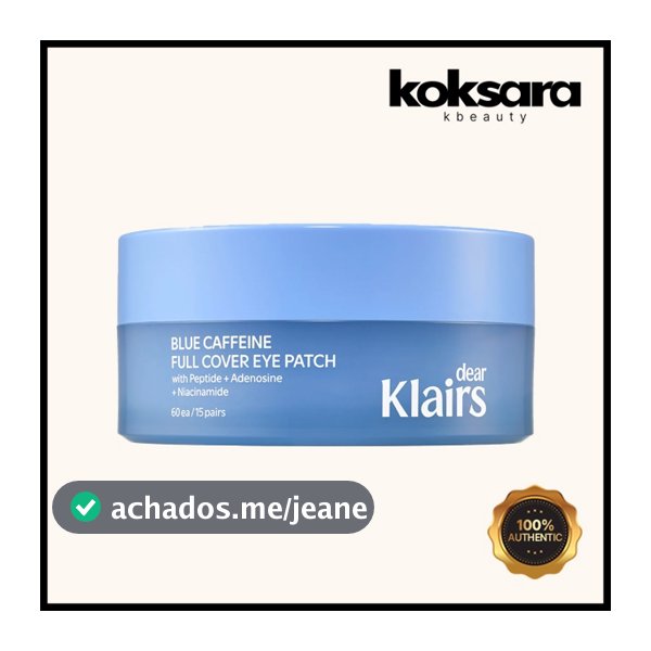 Klairs Blue Caffeine Full Cover Eye Patch 60 Sheets