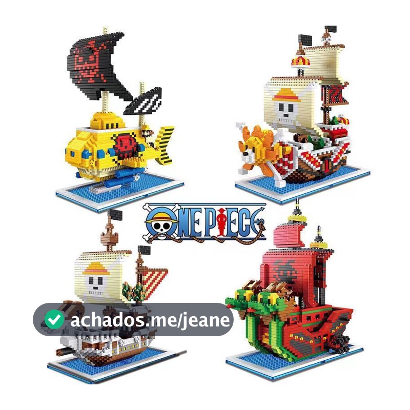 Compatível Com Os Blocos De Construção De Micropartículas LEGO , One Piece pirate King Sonny , Wanli Sunshine , Lufei Qi