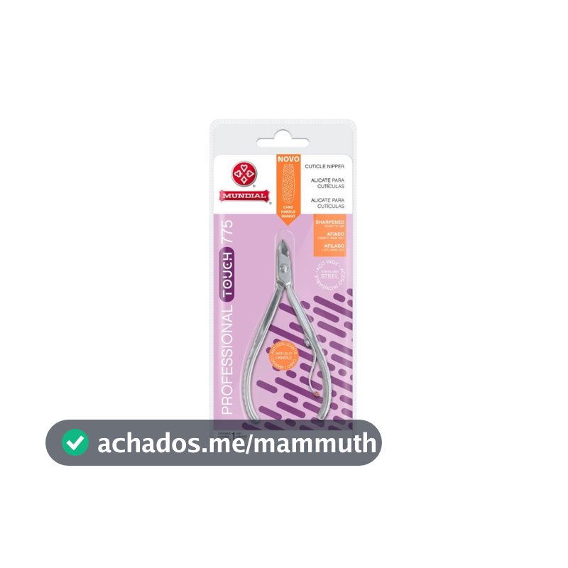 Alicate De Cutícula 775 Touch Inox Profissional Unha Mundial