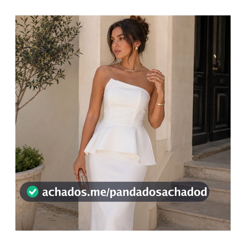 Vestido Longo Feminino Tomara Que Caia De Alfaiataria Com Forro e Fenda Elegante Alfaiataria Premium