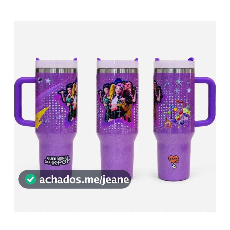 Copo Garrafa Térmica 1200ml Personalizado Guerreiras K-Pop